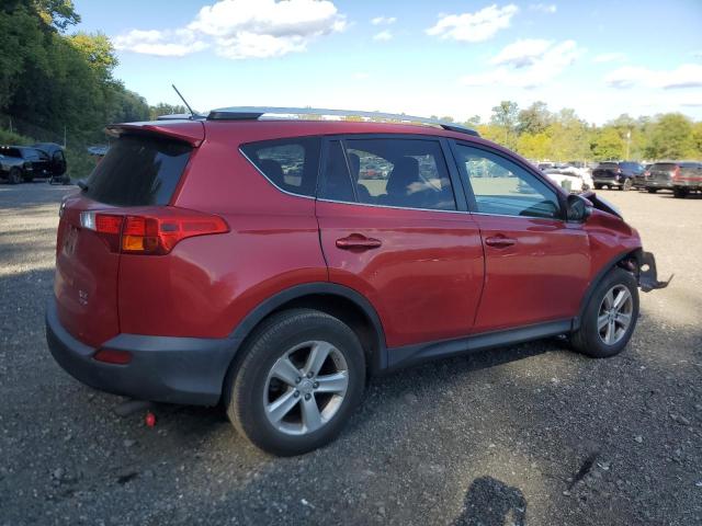 JTMRFREVXEJ010180 - 2014 TOYOTA RAV4 XLE RED photo 3