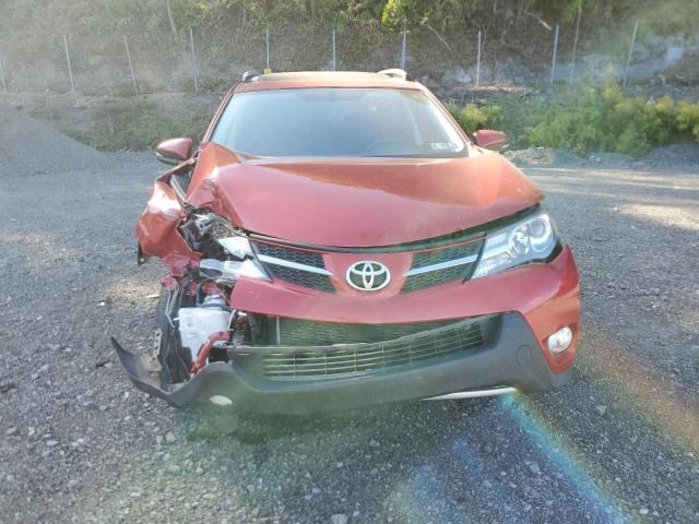 JTMRFREVXEJ010180 - 2014 TOYOTA RAV4 XLE RED photo 5