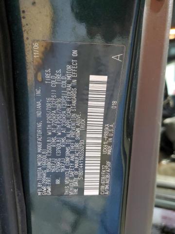 5TBDT44116S550793 - 2006 TOYOTA TUNDRA DOUBLE CAB SR5 GREEN photo 12