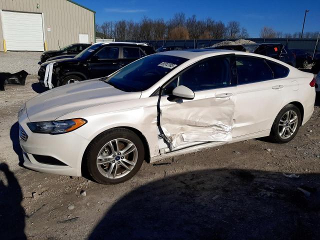 3FA6P0H77JR165686 - 2018 FORD FUSION SE WHITE photo 1