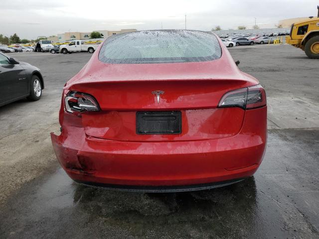 5YJ3E1EA0NF304850 - 2022 TESLA MODEL 3 RED photo 6