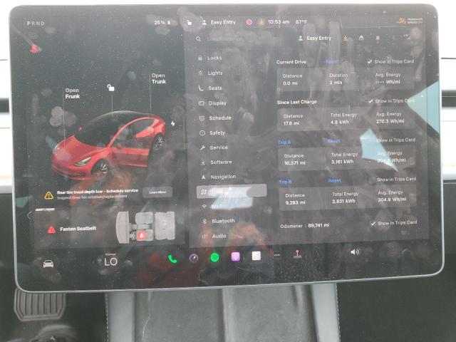 5YJ3E1EA0NF304850 - 2022 TESLA MODEL 3 RED photo 9