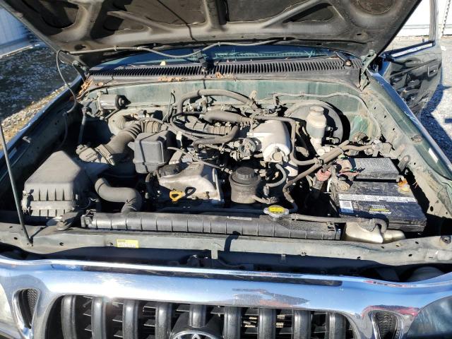 5TESM92N22Z091088 - 2002 TOYOTA TACOMA XTRACAB PRERUNNER მწვანე ფოტო 11