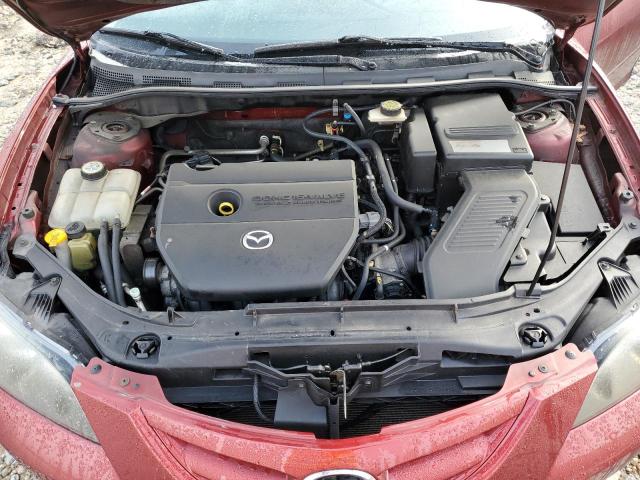 JM1BK324081167792 - 2008 MAZDA 3 S RED photo 11