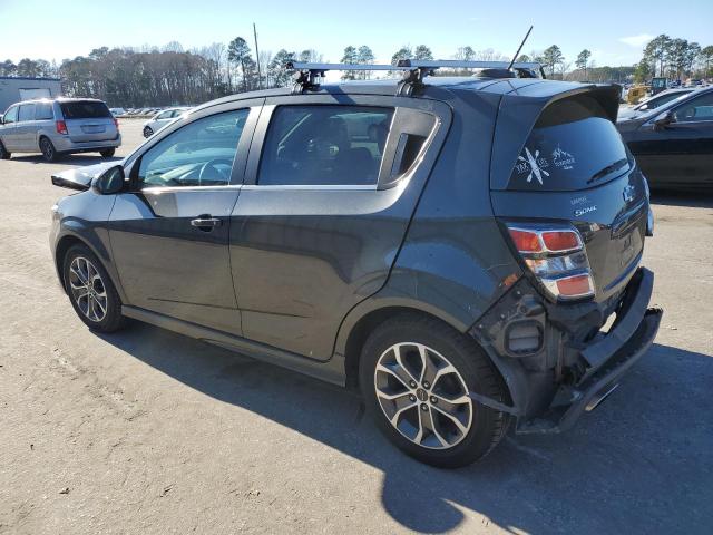 1G1JD6SH2J4125325 - 2018 CHEVROLET SONIC LT GRAY photo 2