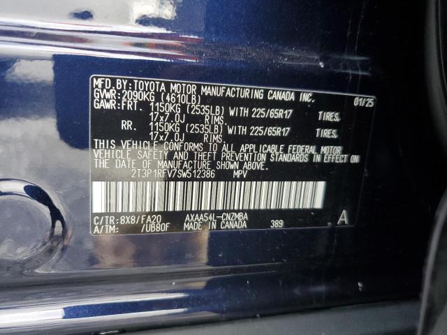 2T3P1RFV7SW512386 - 2025 TOYOTA RAV4 XLE ლურჯი ფოტო 13