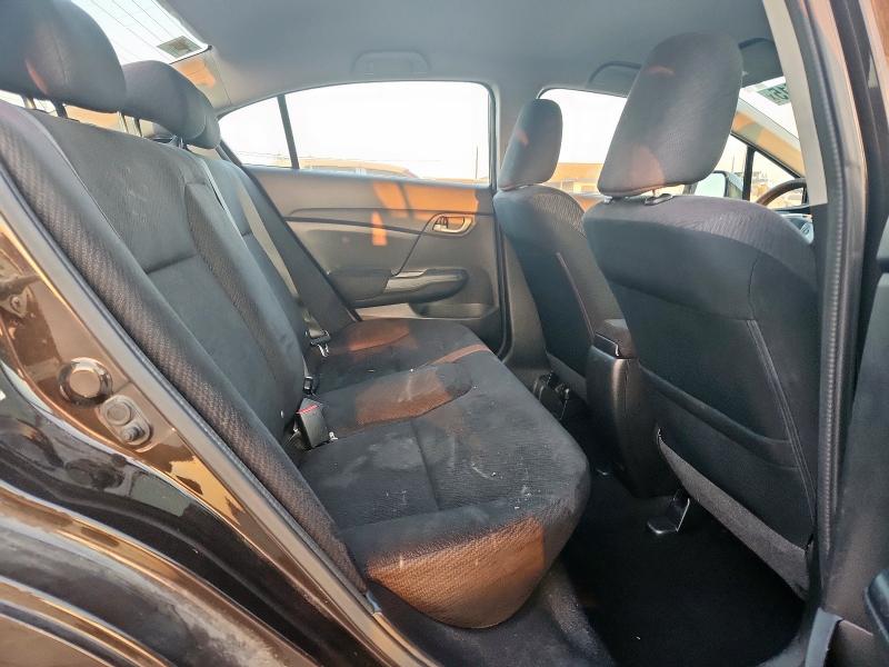 19XFB2F55DE002066 - 2013 HONDA CIVIC LX BLACK photo 10