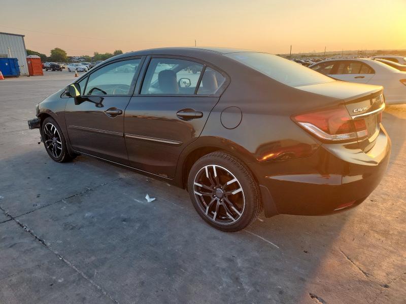 19XFB2F55DE002066 - 2013 HONDA CIVIC LX BLACK photo 2