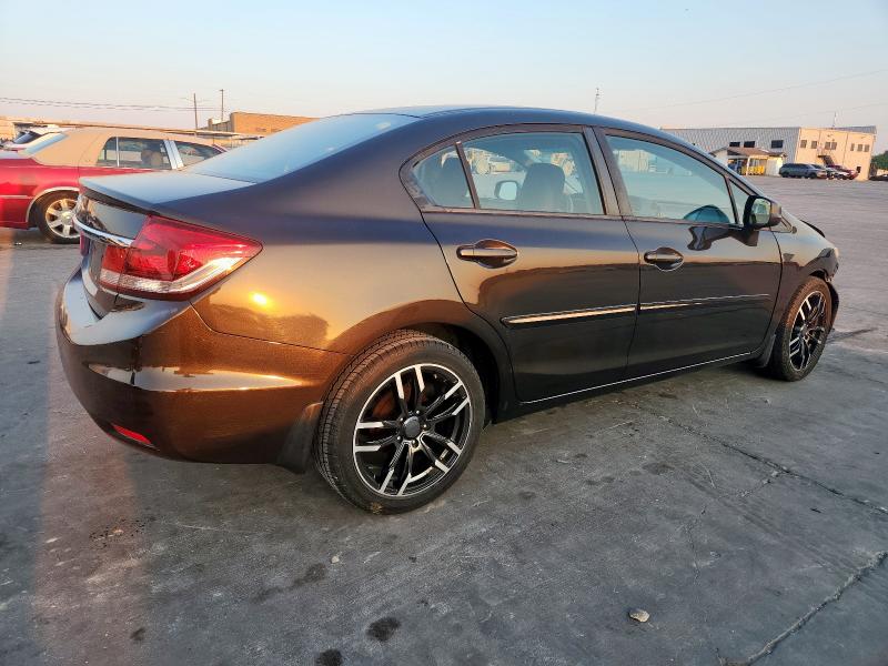 19XFB2F55DE002066 - 2013 HONDA CIVIC LX BLACK photo 3