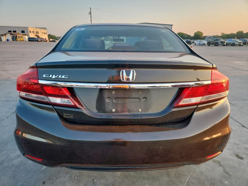 19XFB2F55DE002066 - 2013 HONDA CIVIC LX BLACK photo 6