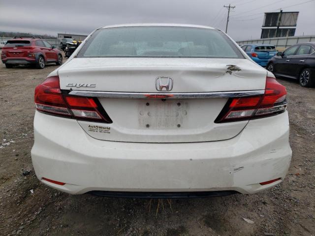 19XFB2F50EE033811 - 2014 HONDA CIVIC LX WHITE photo 6