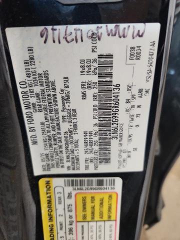 3LN6L2G99GR604136 - 2016 LINCOLN MKZ Қара фото 12