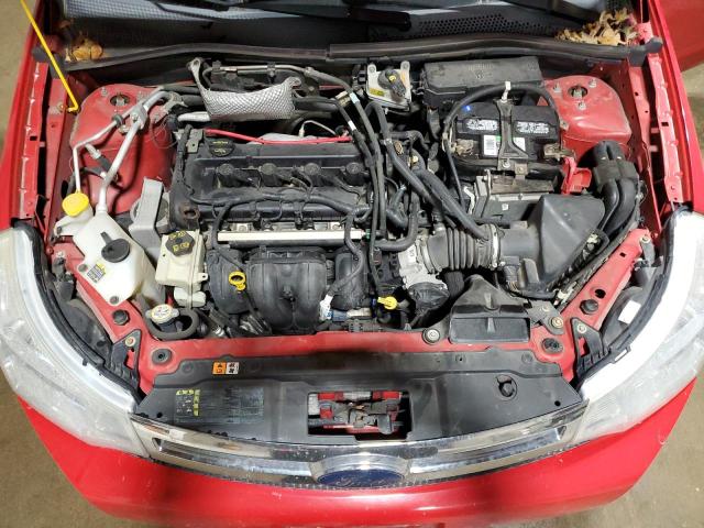 1FAHP35N78W266828 - 2008 FORD FOCUS SE RED photo 11