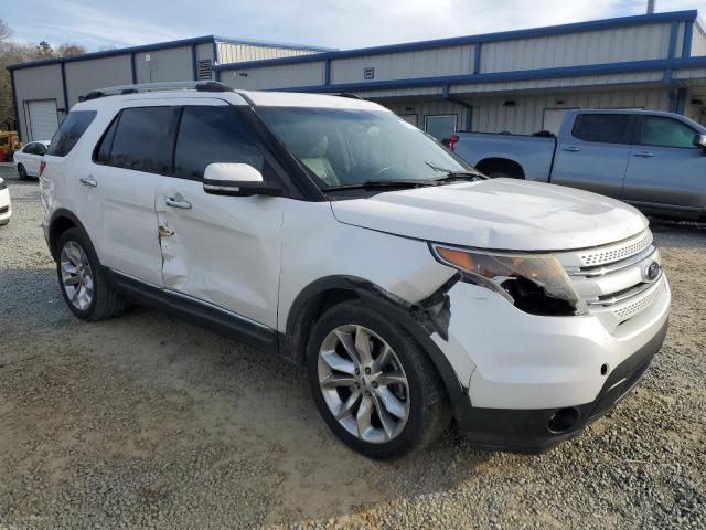 1FM5K7F83EGB48627 - 2014 FORD EXPLORER LIMITED WHITE photo 4