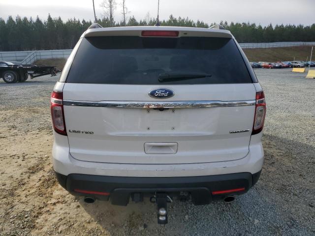 1FM5K7F83EGB48627 - 2014 FORD EXPLORER LIMITED WHITE photo 6