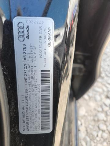 WAUGGAFC9CN086298 - 2012 AUDI A6 PREMIUM PLUS Czarny zdjęcie 12