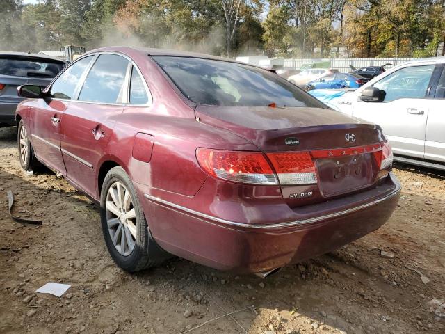 KMHFC46FX9A358973 - 2009 HYUNDAI AZERA SE BURGUNDY photo 3