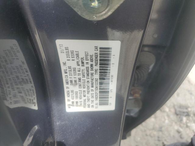 1HGCR2F75DA102382 - 2013 HONDA ACCORD EX ნაცრისფერი ფოტო 13
