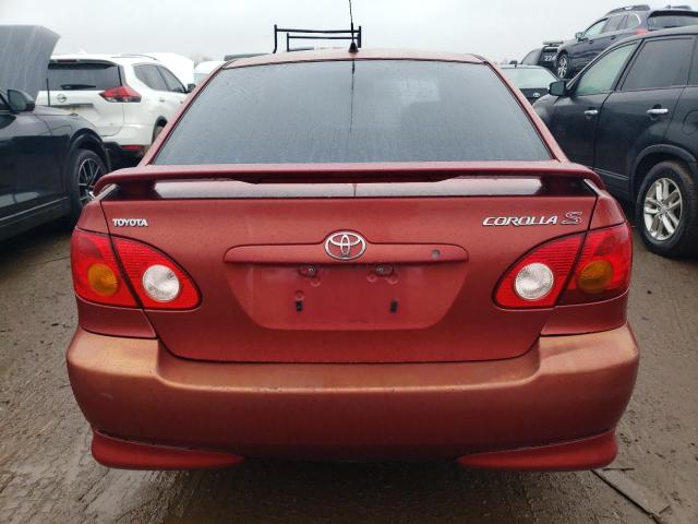 1NXBR32E83Z005884 - 2003 TOYOTA COROLLA CE RED photo 6