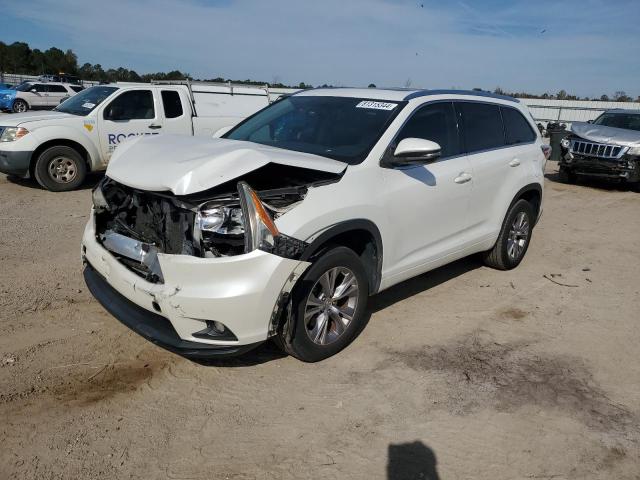 5TDKKRFHXFS098352 - 2015 TOYOTA HIGHLANDER XLE WHITE photo 1