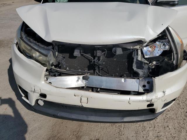 5TDKKRFHXFS098352 - 2015 TOYOTA HIGHLANDER XLE WHITE photo 12