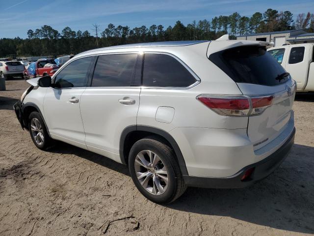 5TDKKRFHXFS098352 - 2015 TOYOTA HIGHLANDER XLE WHITE photo 2