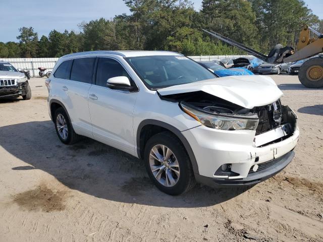 5TDKKRFHXFS098352 - 2015 TOYOTA HIGHLANDER XLE WHITE photo 4