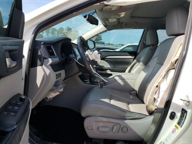 5TDKKRFHXFS098352 - 2015 TOYOTA HIGHLANDER XLE WHITE photo 7