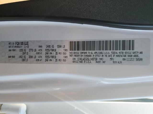 1C4BJWEG2GL149730 - 2016 JEEP WRANGLER U SAHARA Սպիտակ լուսանկար 13