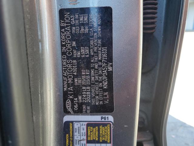 KNDJP3A57F7116131 - 2015 KIA SOUL + GRAY photo 13
