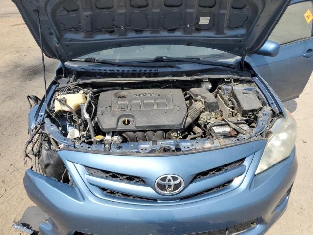 5YFBU4EE9CP017382 - 2012 TOYOTA COROLLA BASE أزرق صورة 11