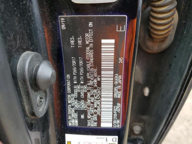 JTEBU5JR5L5752612 - 2020 TOYOTA 4RUNNER SR5/SR5 PREMIUM Schwarz Foto 13