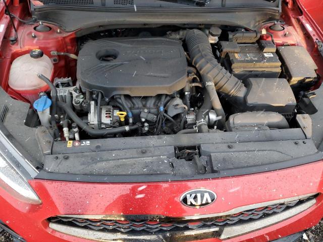 3KPF44AC8ME372018 - 2021 KIA FORTE GT RED photo 11