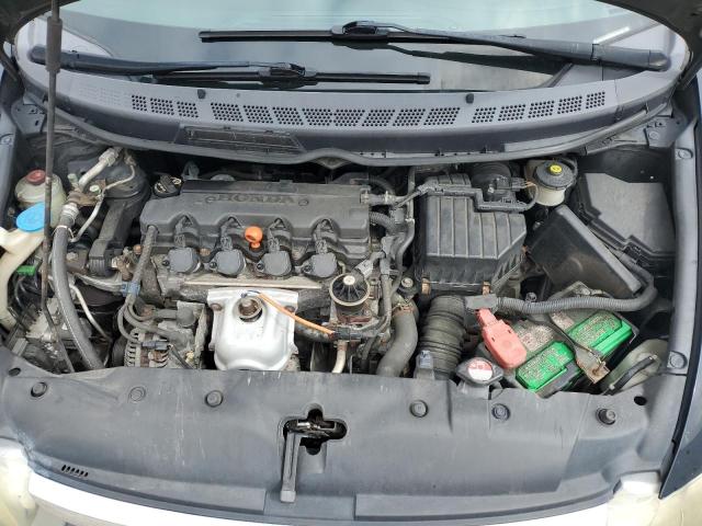 1HGFA16828L073134 - 2008 HONDA CIVIC EX BLACK photo 11