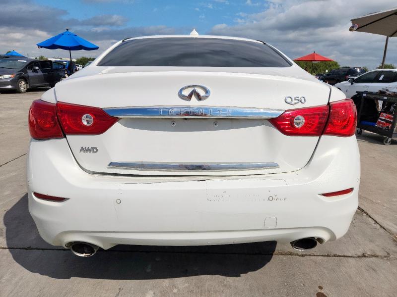 JN1BV7AR7EM704991 - 2014 INFINITI Q50 BASE WHITE photo 6