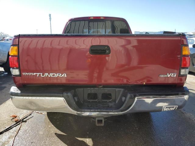 5TBRT341X3S438425 - 2003 TOYOTA TUNDRA ACCESS CAB SR5 RED photo 6