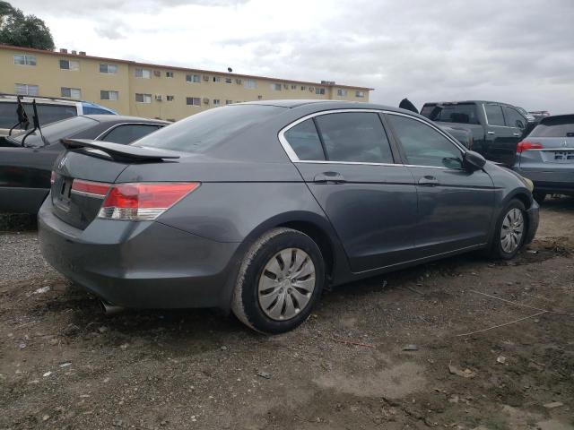 1HGCP2F36BA020046 - 2011 HONDA ACCORD LX GRAY photo 3