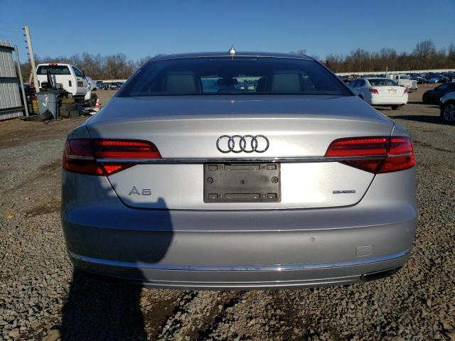 WAUJGAFD3FN017626 - 2015 AUDI A8 QUATTRO SILVER photo 6