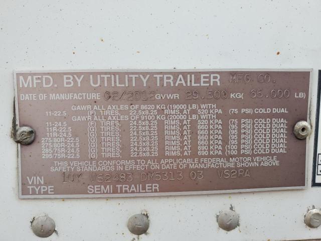 1UYVS2483DM531303 - 2013 UTILITY VS2RA Weiß Foto 10