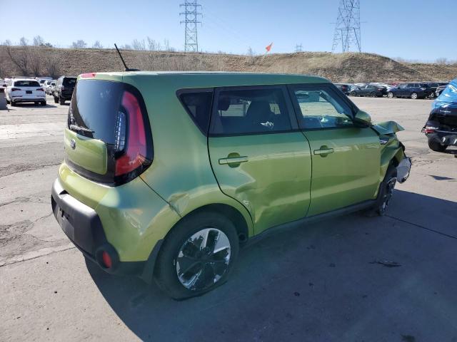 KNDJN2A2XF7759689 - 2015 KIA SOUL GREEN photo 3