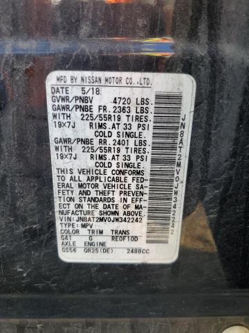 JN8AT2MV0JW342242 - 2018 NISSAN ROGUE S BLACK photo 13