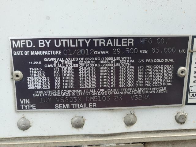 1UYVS253XDM510323 - 2013 UTILITY VS2RA Biały zdjęcie 10