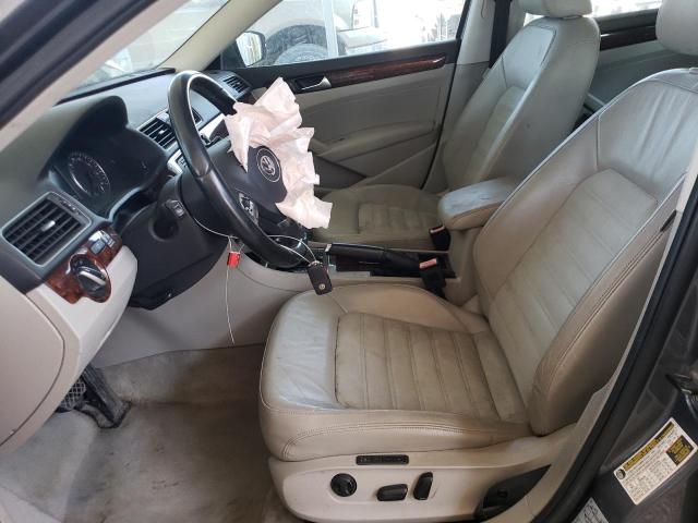 1VWCN7A31CC106327 - 2012 VOLKSWAGEN PASSAT SEL Մոխրագույն լուսանկար 7