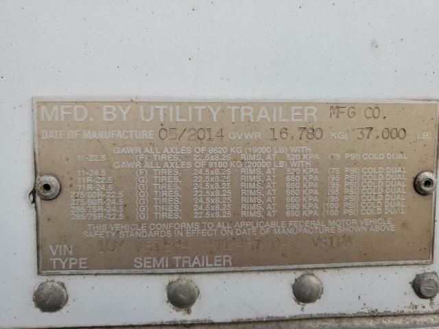1UYVS1284FM245704 - 2015 UTILITY VS2RA WHITE photo 10