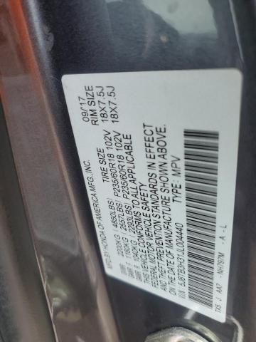 5J8TB3H31JL004440 - 2018 ACURA RDX GRAY photo 13