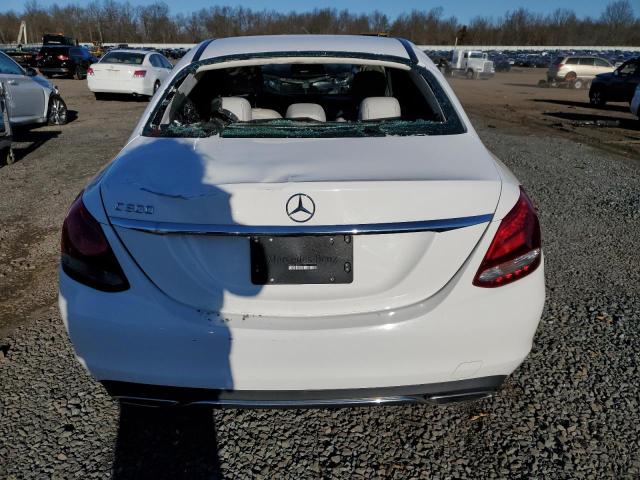 55SWF4JBXGU113092 - 2016 MERCEDES-BENZ C 300 WHITE photo 6