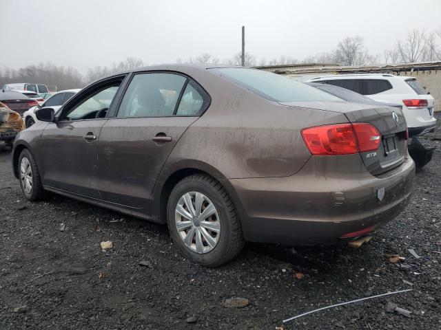 3VW2K7AJ6BM390246 - 2011 VOLKSWAGEN JETTA BASE BROWN photo 2