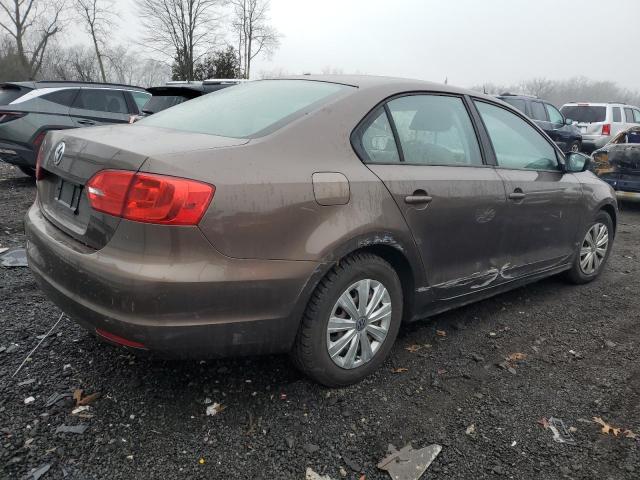 3VW2K7AJ6BM390246 - 2011 VOLKSWAGEN JETTA BASE BROWN photo 3