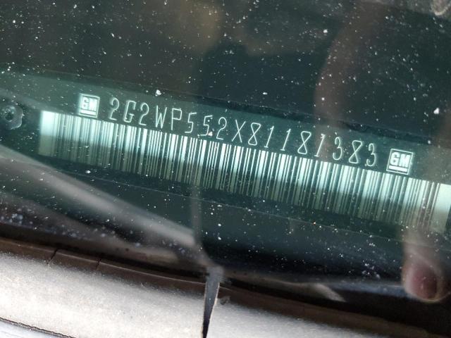 2G2WP552X81181383 - 2008 PONTIAC GRAND PRIX 棕色 照片 12