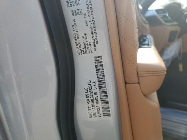 1C4RJHEG2N8620415 - 2022 JEEP GRAND CHER SUMMIT Күміс фото 13